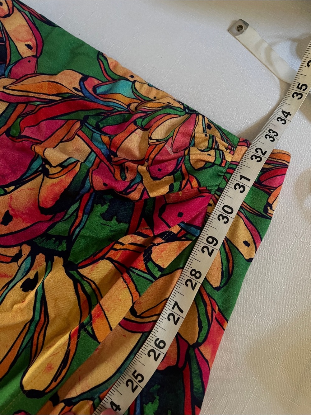Farm Rio - getaway fruit print faux wrap midi skirt small - Picture 7 of 9